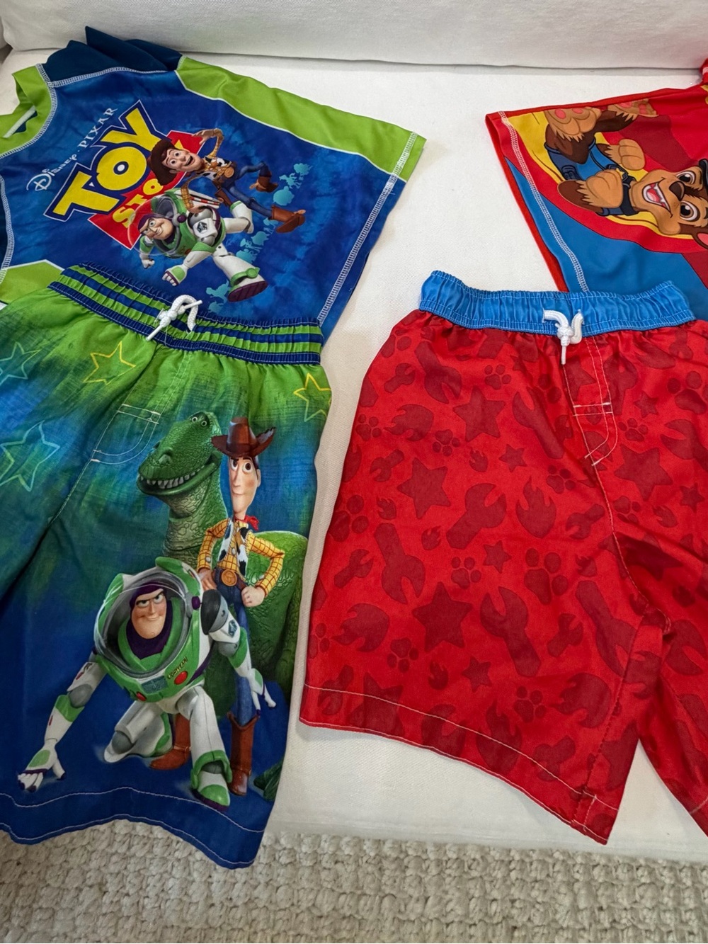 Disney Pixar Toy Story Boys & Paw Patrol Toddler Swim Set 4T - (2)